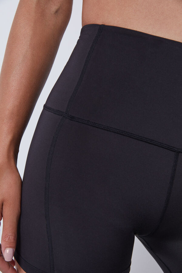 Dash and Stars Leggings cortos 'hot pant' negro 4D Stretch negro