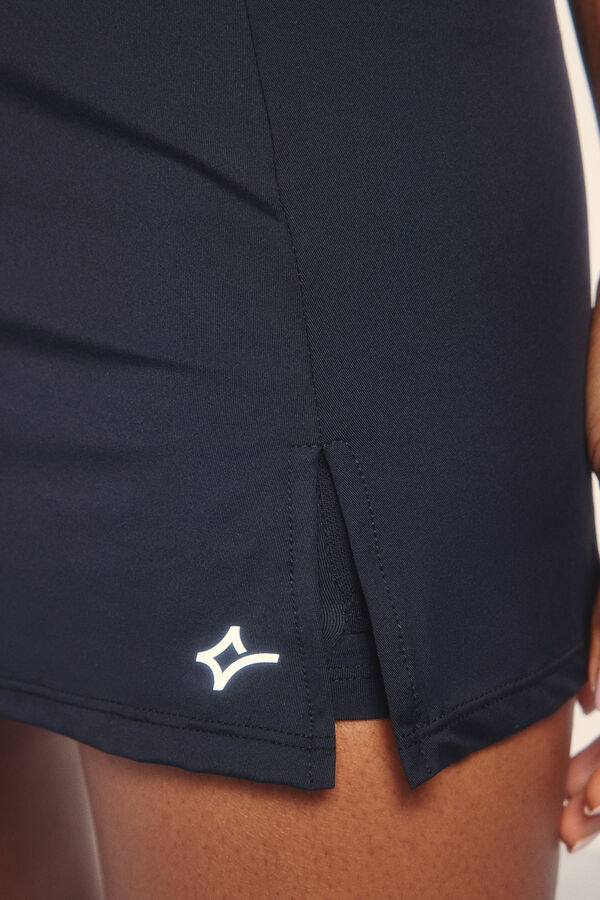 Dash and Stars Falda malla interior negro negro