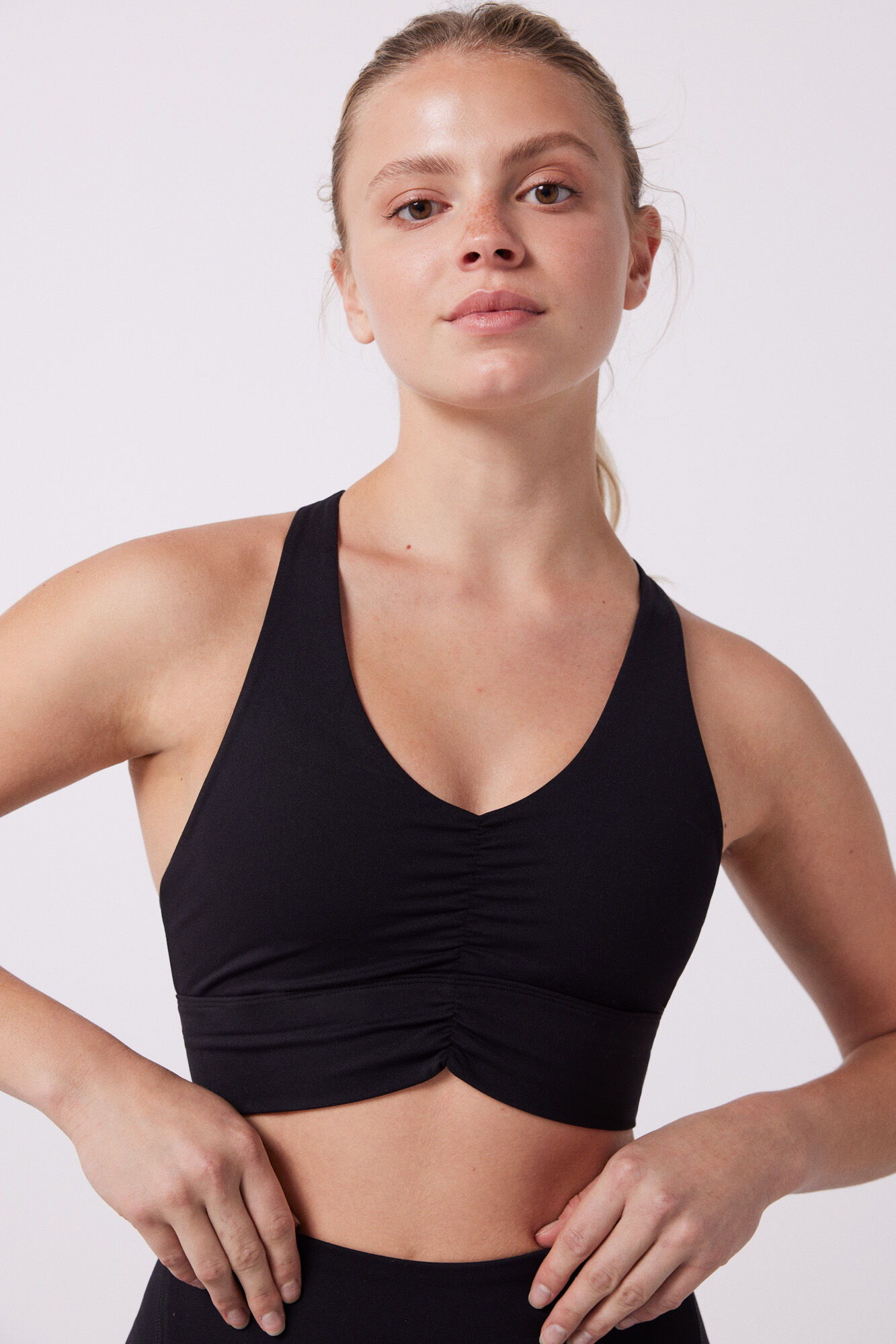 Dash and Stars Sujetador deportivo negro Soft Move