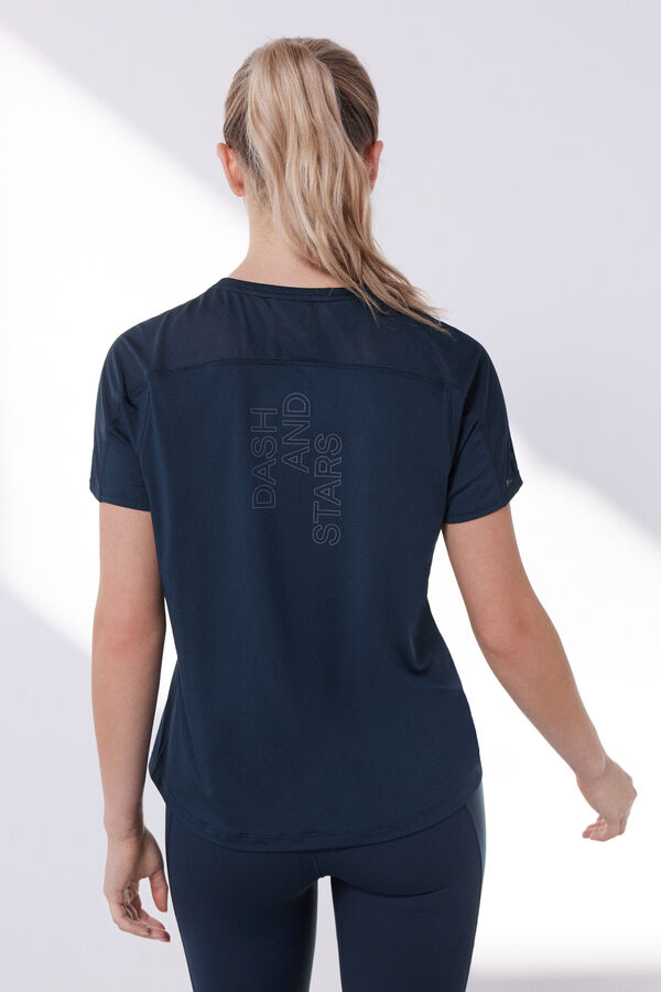 Dash and Stars Camiseta t&eacute;cnica transpirable azul azul