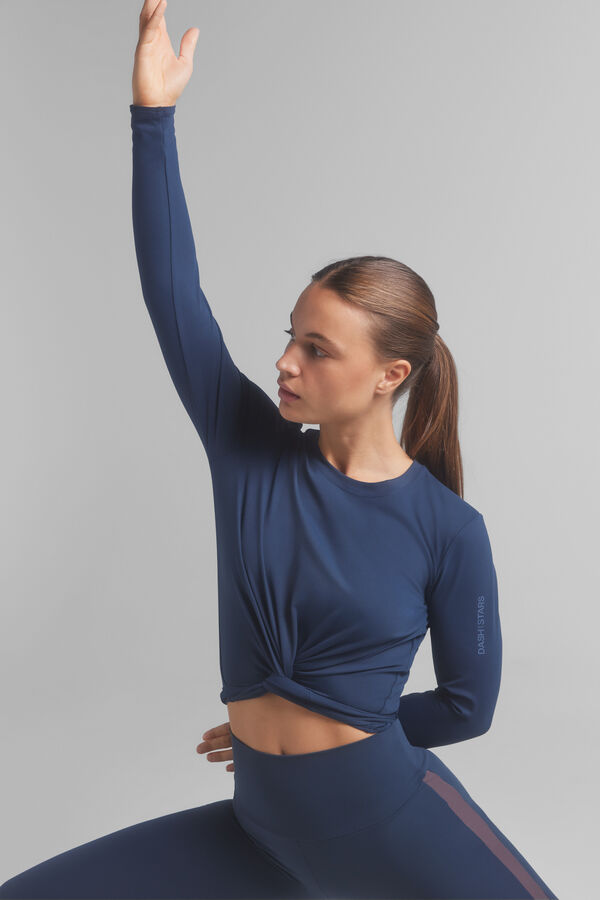 Dash and Stars Camiseta envolvente azul. Special colab @ffitcoco azul