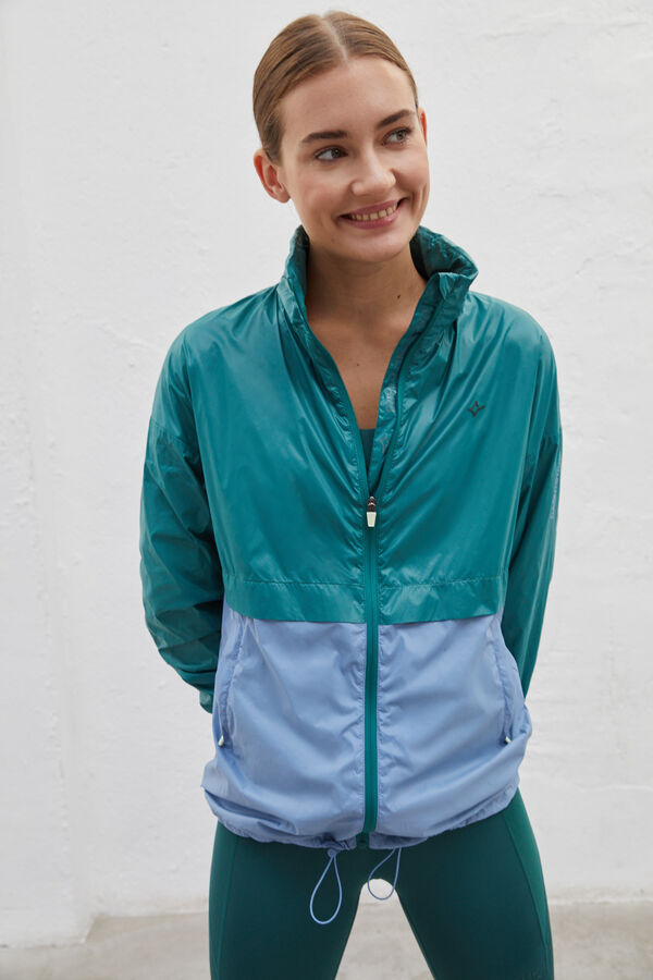 Dash and Stars Chaqueta impermeable verde verde