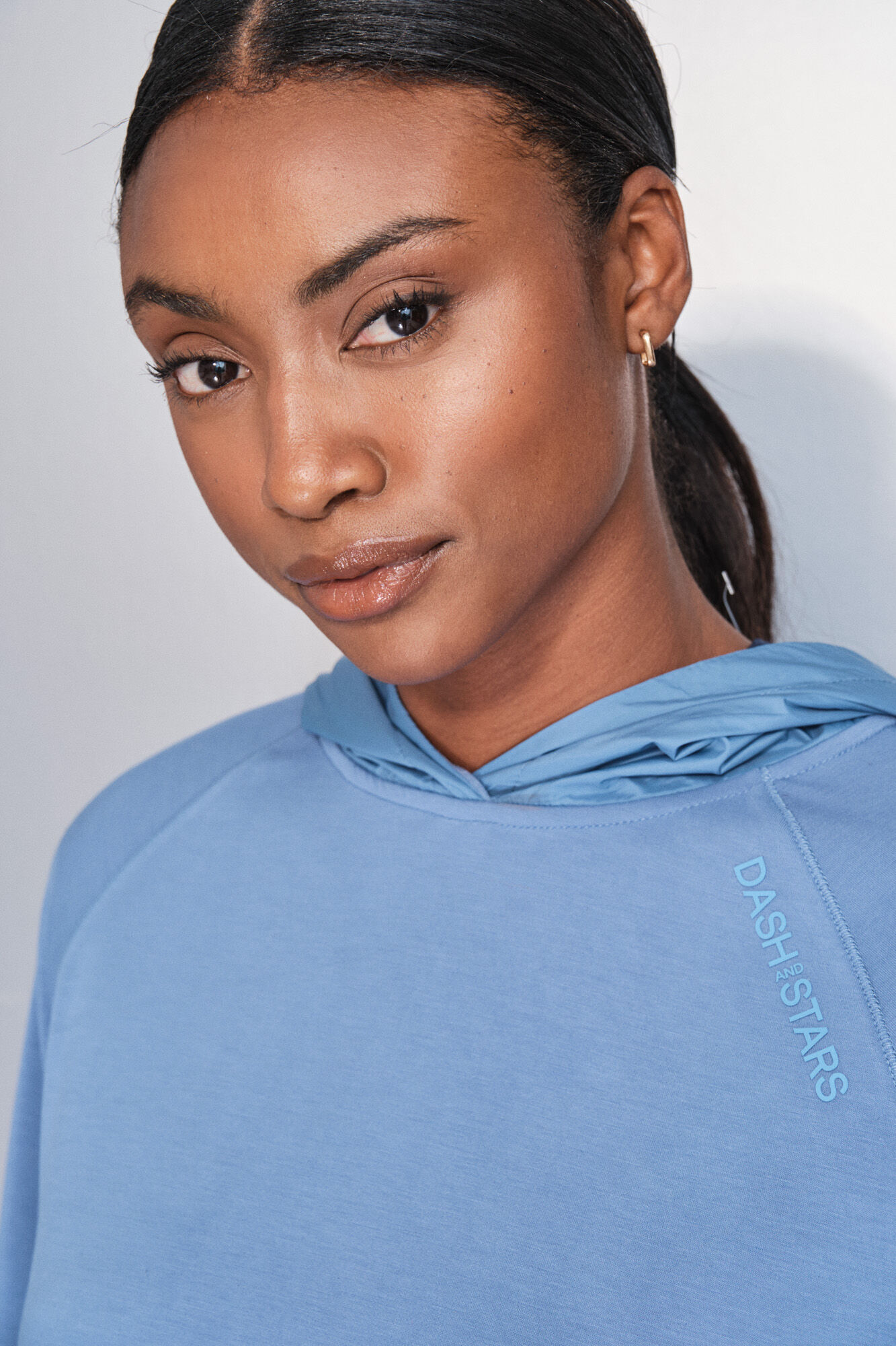 Dash and Stars Sweatshirt azul com toque suave