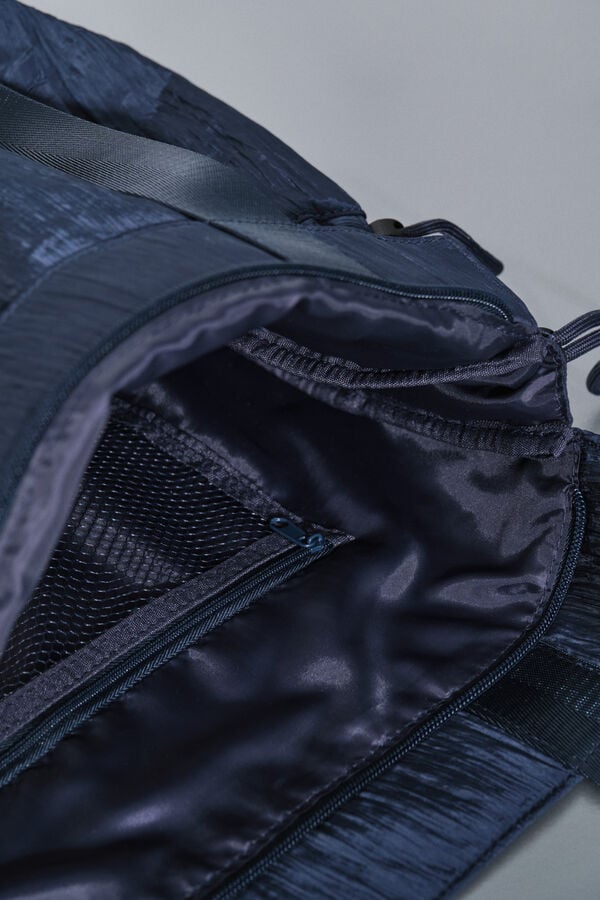 Dash and Stars Bolso tote nylon azul satinado azul