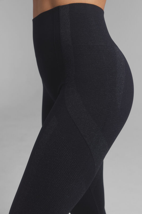 Dash and Stars Leggings pretas Seamless Fit preto