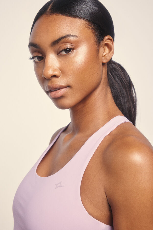 Dash and Stars Camiseta mangas justa lilás rosa