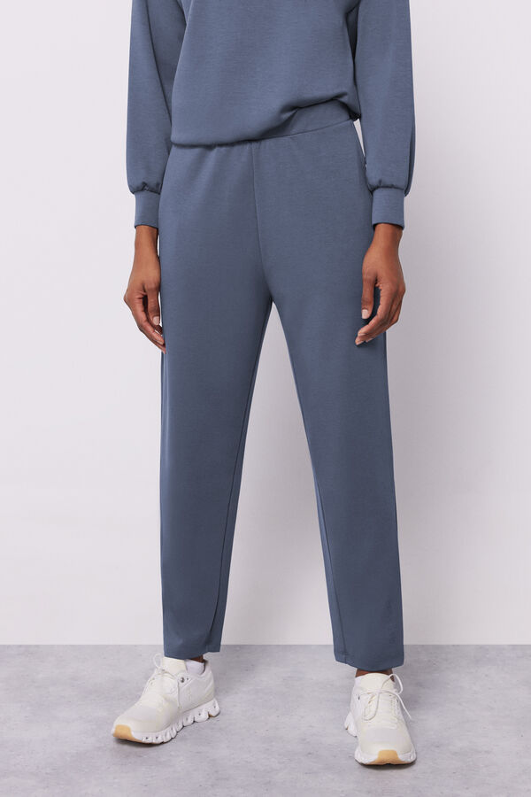 Dash and Stars Pantal&oacute;n jogger tacto suave gris gris