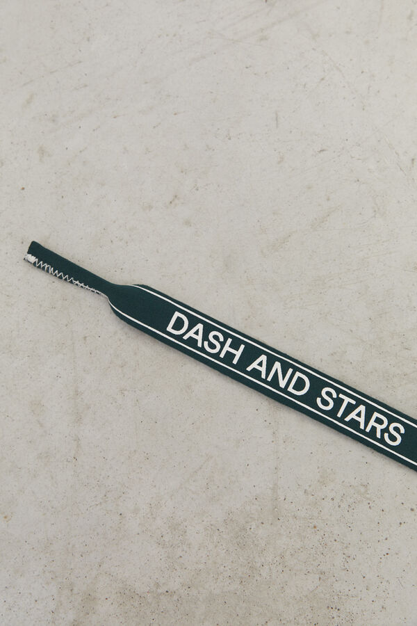 Dash and Stars Fita de suporte de óculos neoprene verde verde