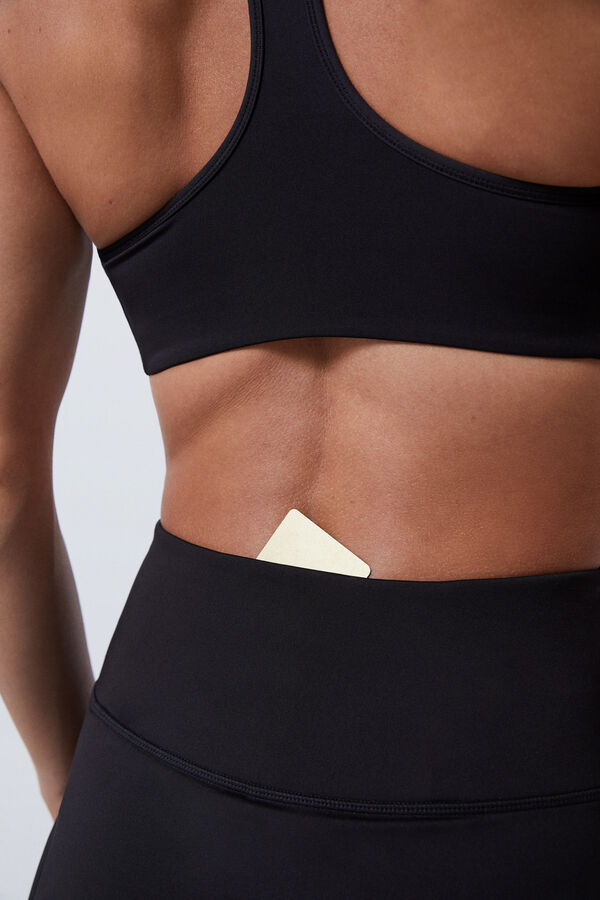 Dash and Stars Falda malla interior negra 4D Stretch negro