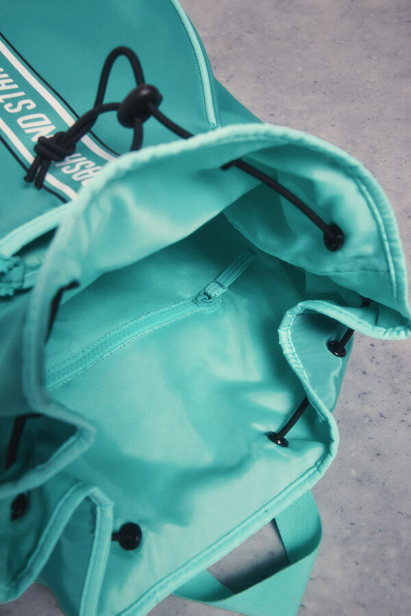 Dash and Stars Mochila de remo em nylon verde verde