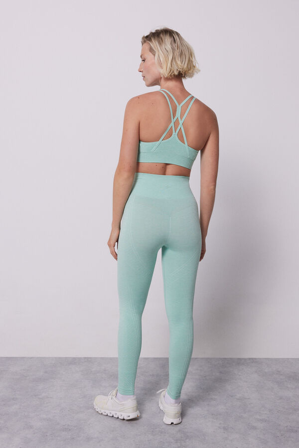Dash and Stars Leggings menta Seamless Comfort verde