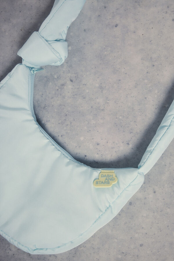 Dash and Stars Mini bolso acolchado azul azul