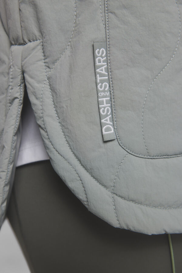 Dash and Stars Jaqueta t&eacute;cnica acolchoada c&aacute;qui verde