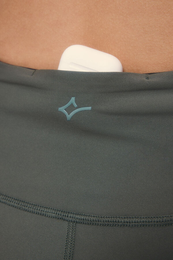 Dash and Stars Leggings 4D STRECH largo 3/4 estampado verde verde