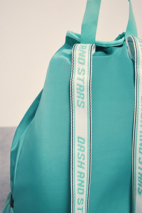 Dash and Stars Mochila de remo em nylon verde verde