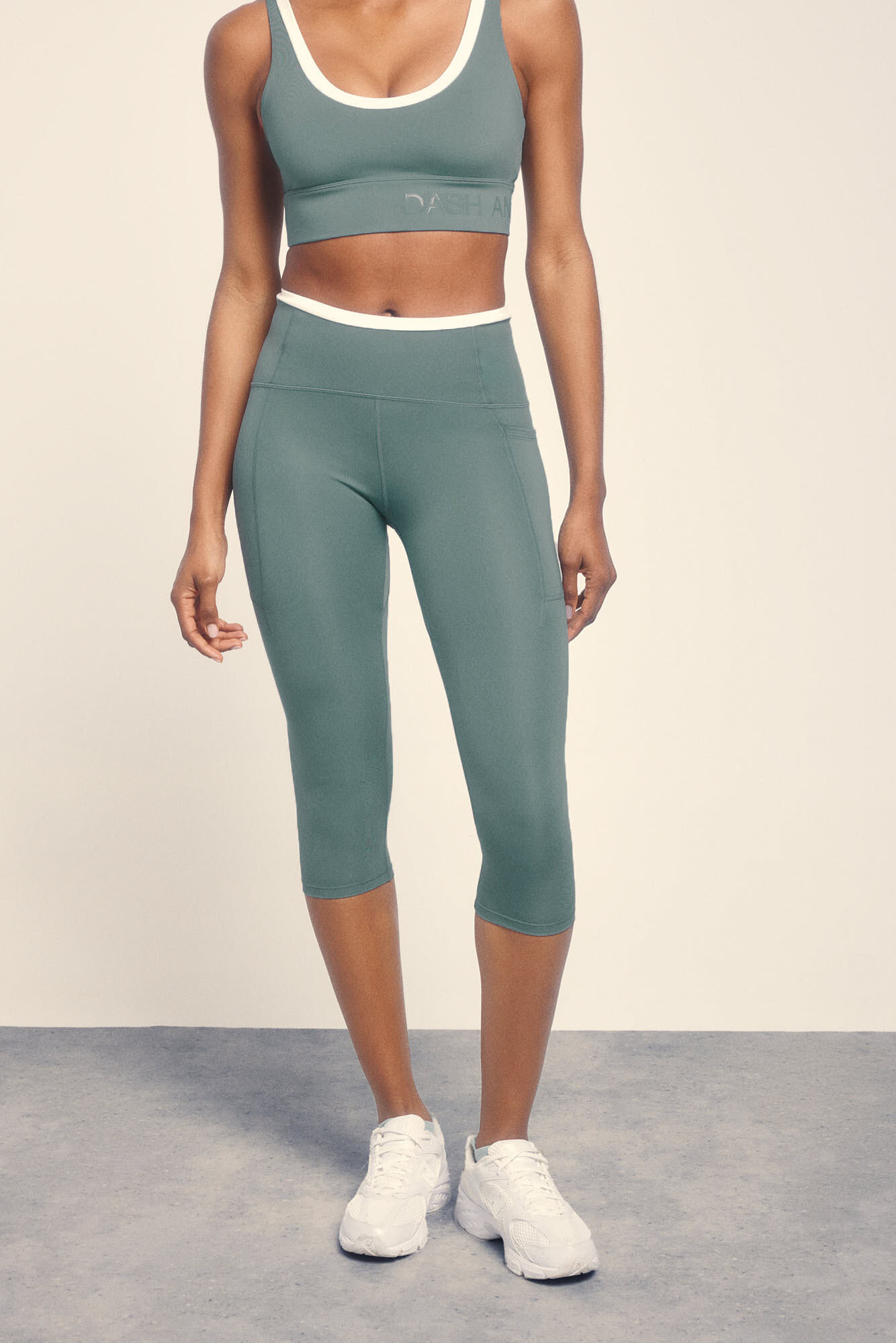 Dash and Stars Leggings 4D STRETCH pirata verde