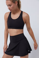 Dash and Stars Falda malla interior negra 4D Stretch negro