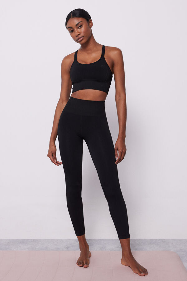 Dash and Stars Soutien desportivo preto Seamless Comfort preto