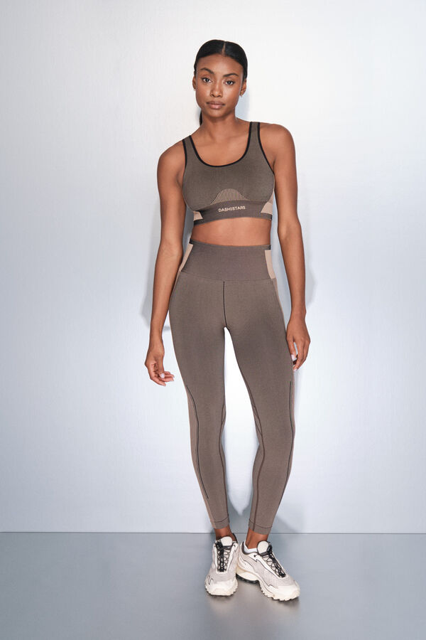 Leggins Marrones Para Mujer Leggings Depot - Talla Única, Marrón