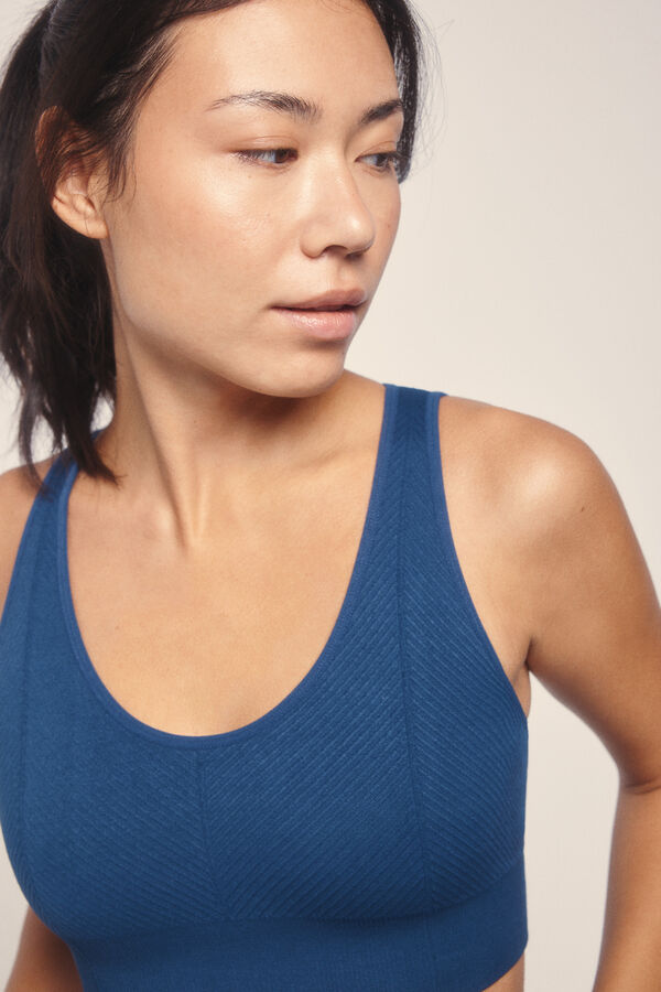 Dash and Stars Sujetador deportivo SEAMLESS COMFORT azul marino azul