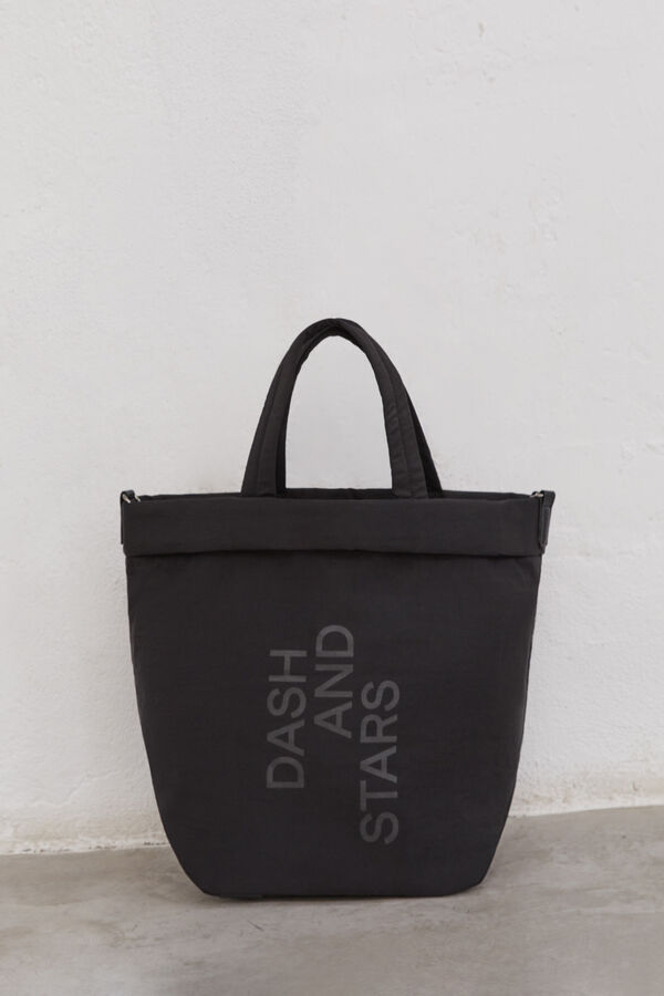 Dash and Stars Bolso tote negro negro