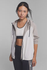 Dash and Stars Chaqueta tejido t&eacute;cnico ligero  nude