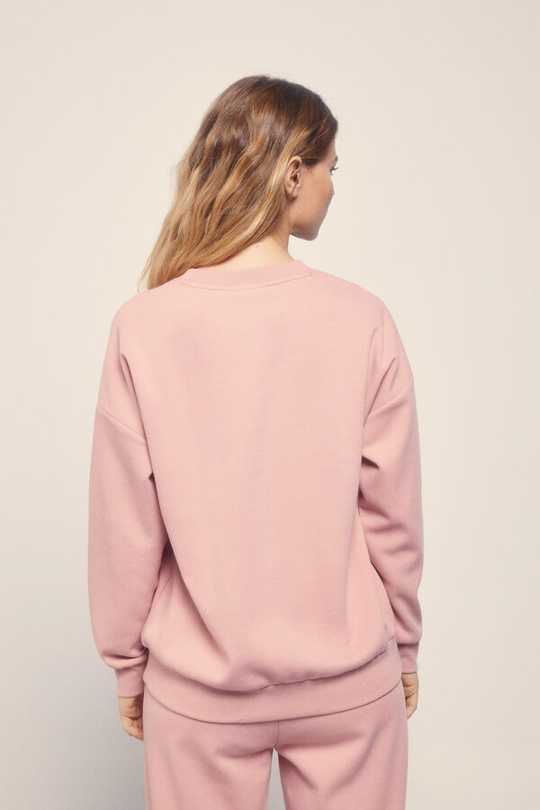 Dash and Stars Moletom de Sweatshirt piqué rosa rosa