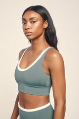 Dash and Stars Sujetador deportivo 4D Stretch verde verde