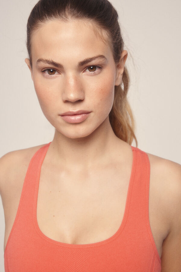 Dash and Stars Soutien desportivo SEAMLESS COMFORT p&ecirc;ssego vermelho