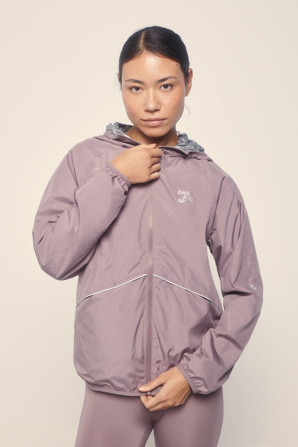 Dash and Stars Chaqueta reversible tejido técnico ligero  rosa