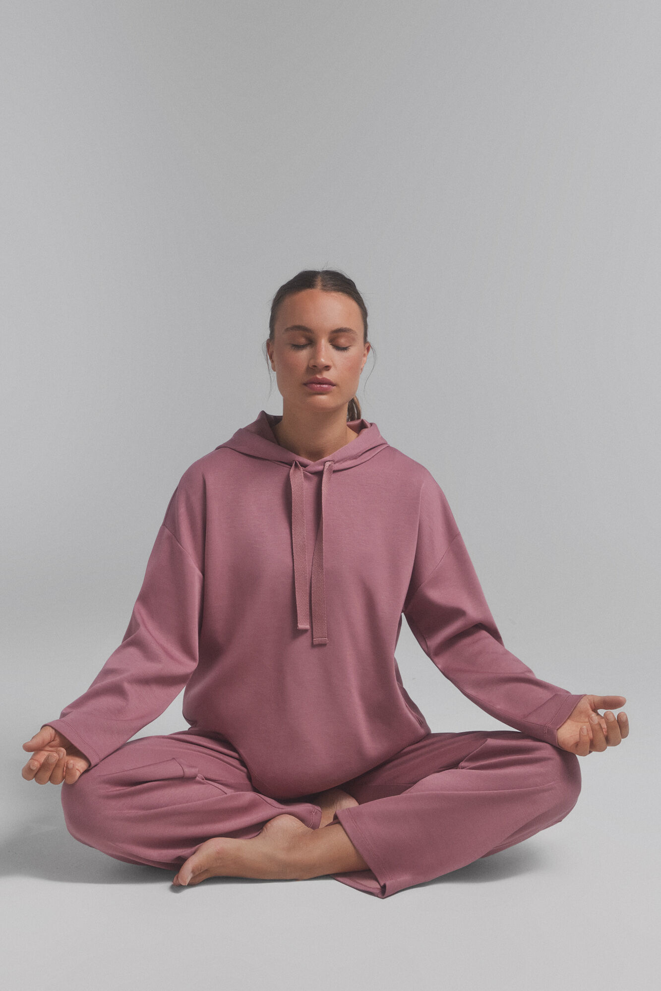 Dash and Stars Sweatshirt capuz rosa. 