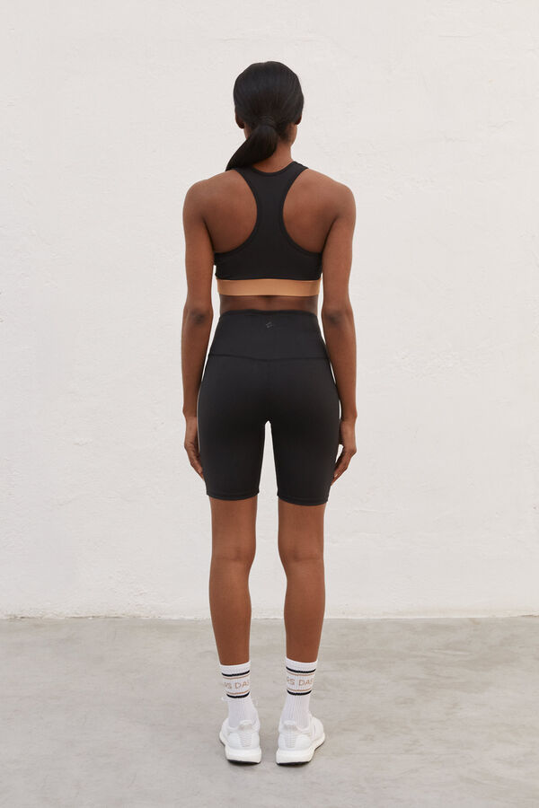 Dash and Stars Leggings de microfibra pretos 4D Stretch  preto