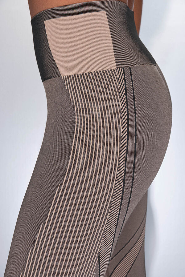 Dash and Stars Leggings largos SEAMLESS COMFORT marr&oacute;n marr&oacute;n