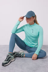 Dash and Stars Camiseta manga larga turquesa verde