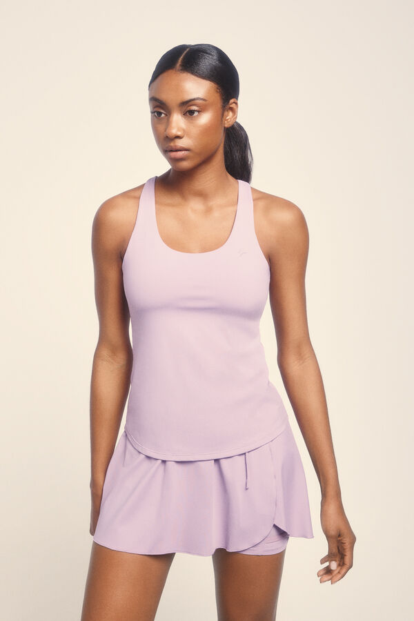 Dash and Stars Camiseta mangas justa lilás rosa