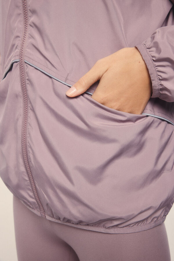 Dash and Stars Chaqueta reversible tejido técnico ligero  rosa