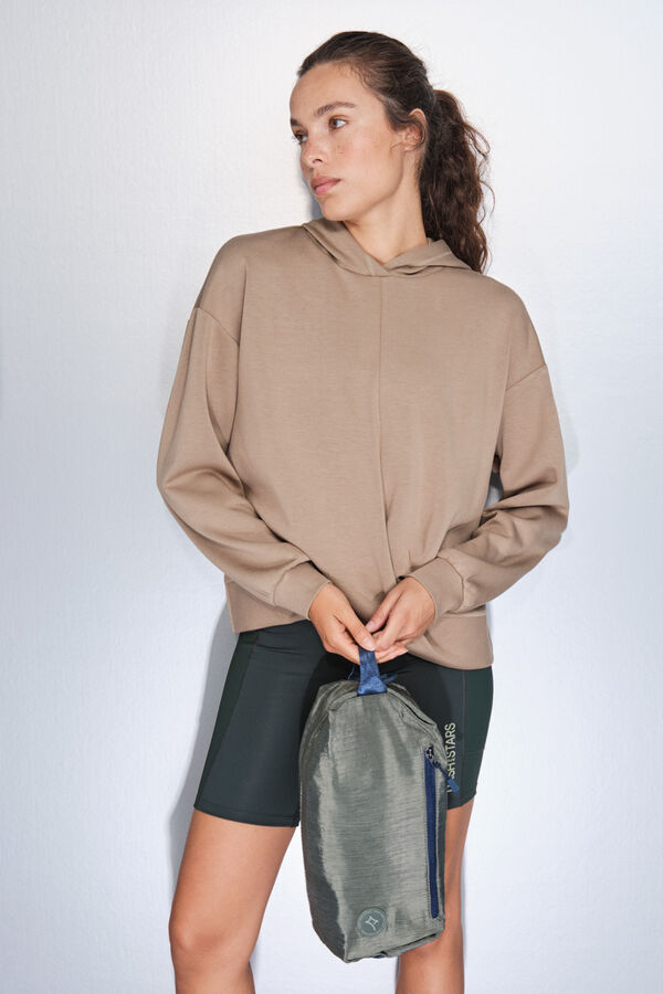 Dash and Stars Bolso bandolera nylon  kaki satinado verde