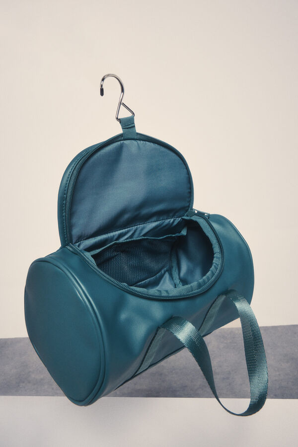 Dash and Stars Bolsa grande de toalete verde para boliche verde