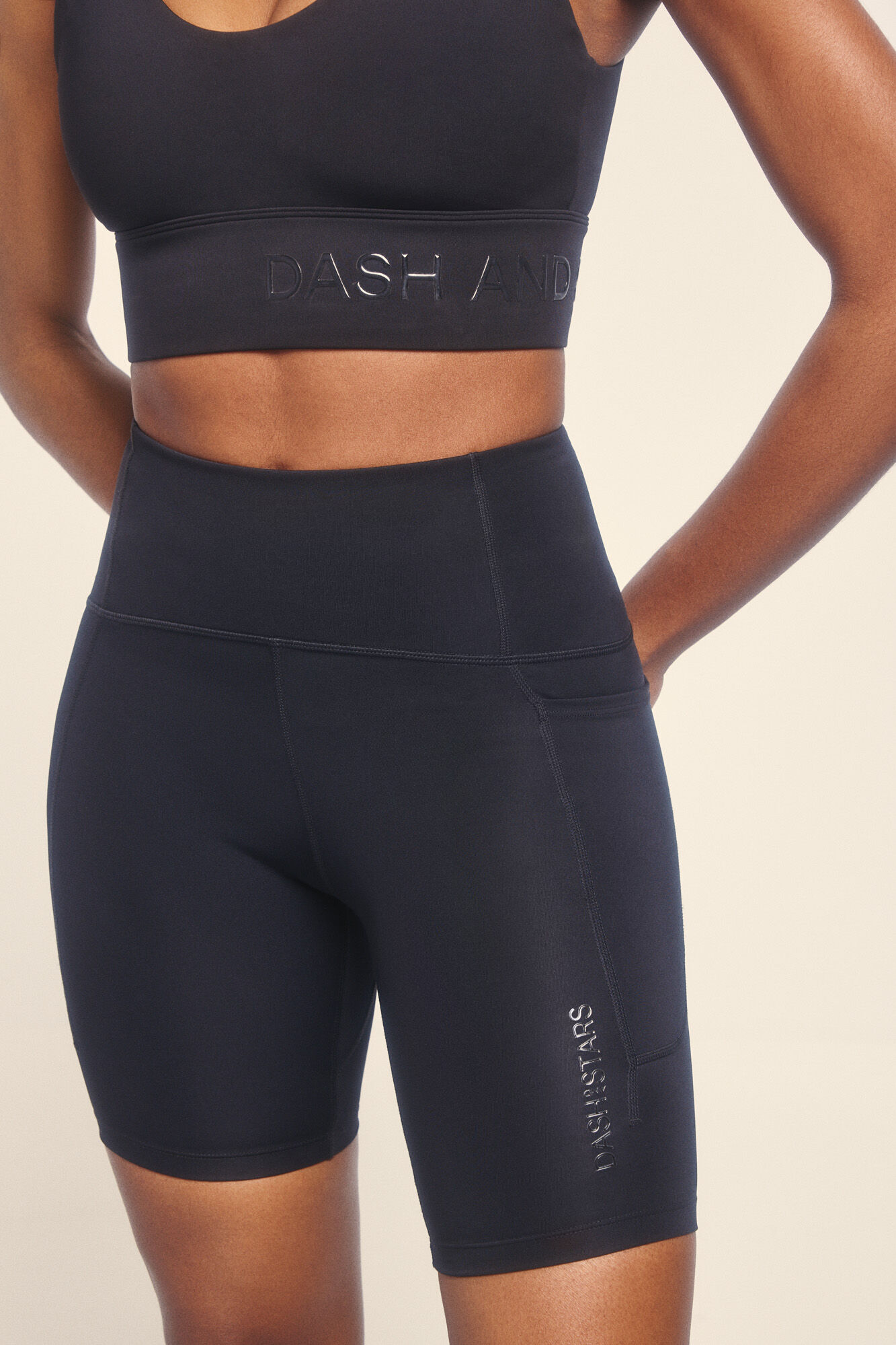 Dash and Stars Mallas ciclista 4D STRECH negras