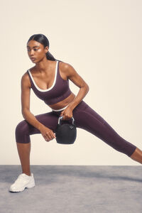 Dash and Stars Leggings 4D STRETCH pirata morado