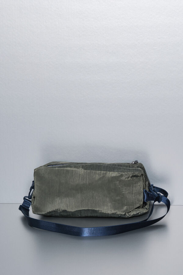 Dash and Stars Bolso bandolera nylon  kaki satinado verde