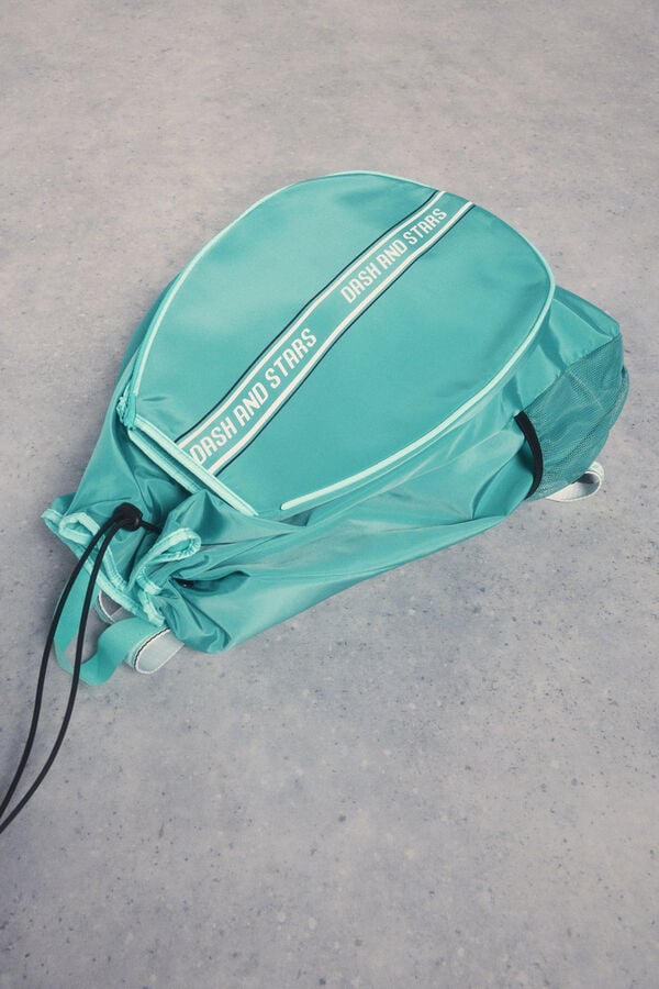 Dash and Stars Mochila de remo em nylon verde verde