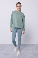Dash and Stars Sweatshirt cinzenta de modal verde