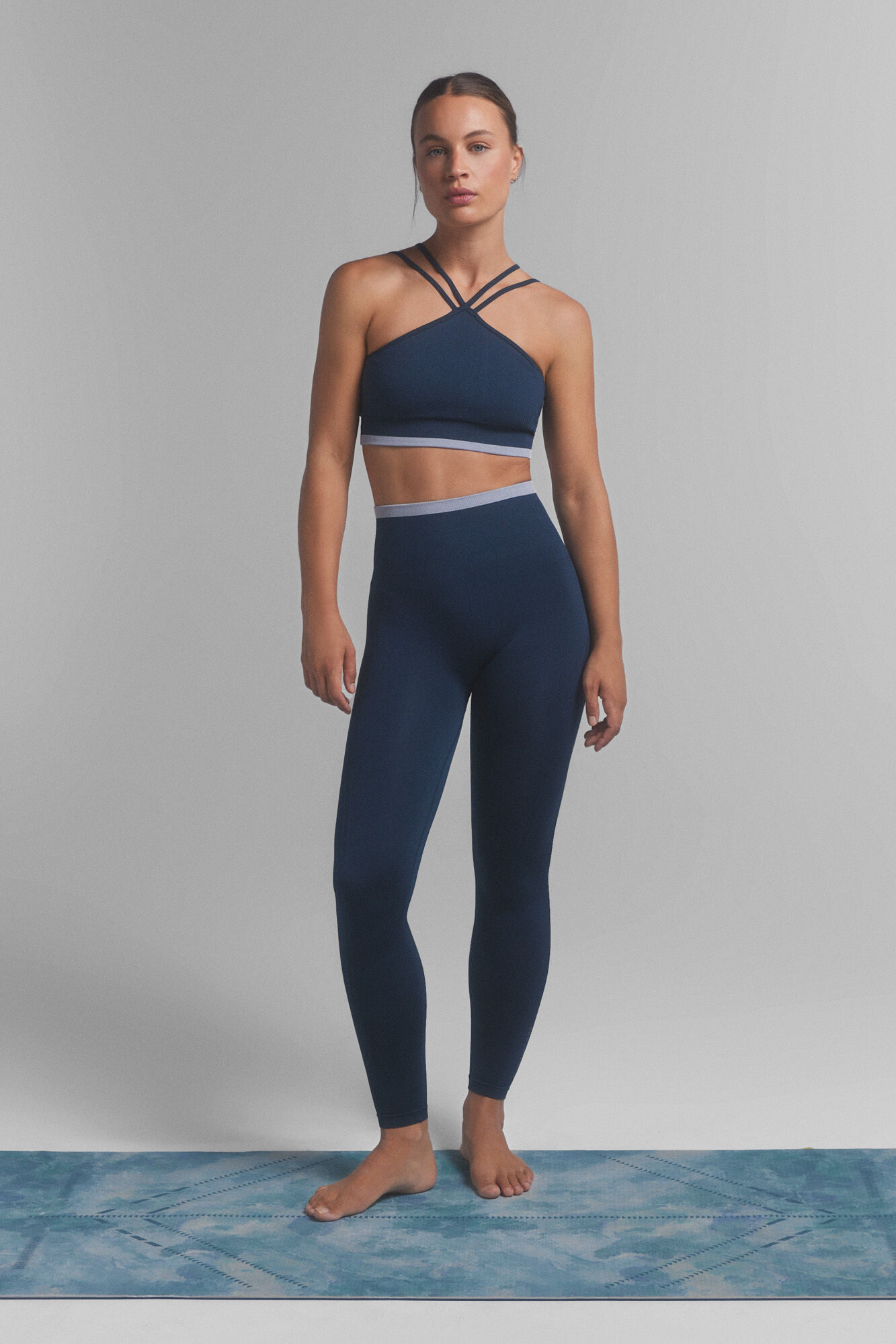 Dash and Stars Leggings SEAMLESS COMFORT azul. Special colab @ffitcoco