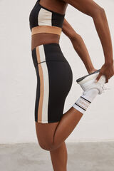 Dash and Stars Leggings de microfibra pretos 4D Stretch  preto