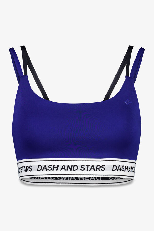 Dash and Stars Sujetador deportivo 4D STRECH azul azul