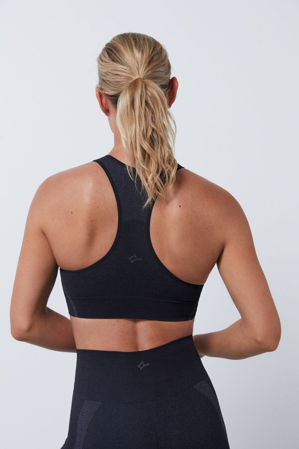 Dash and Stars Soutien desportivo preto Seamless Fit preto