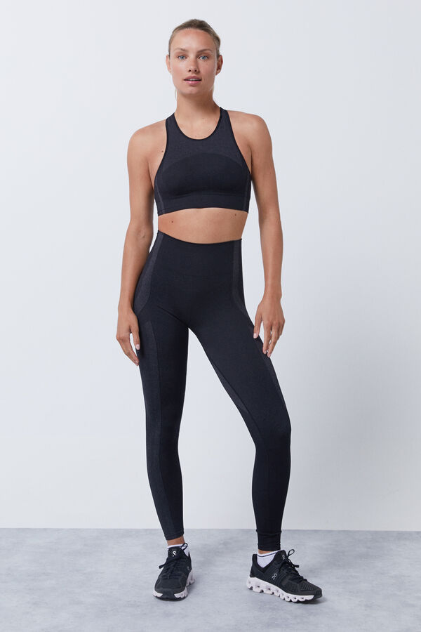 Dash and Stars Soutien desportivo preto Seamless Fit preto