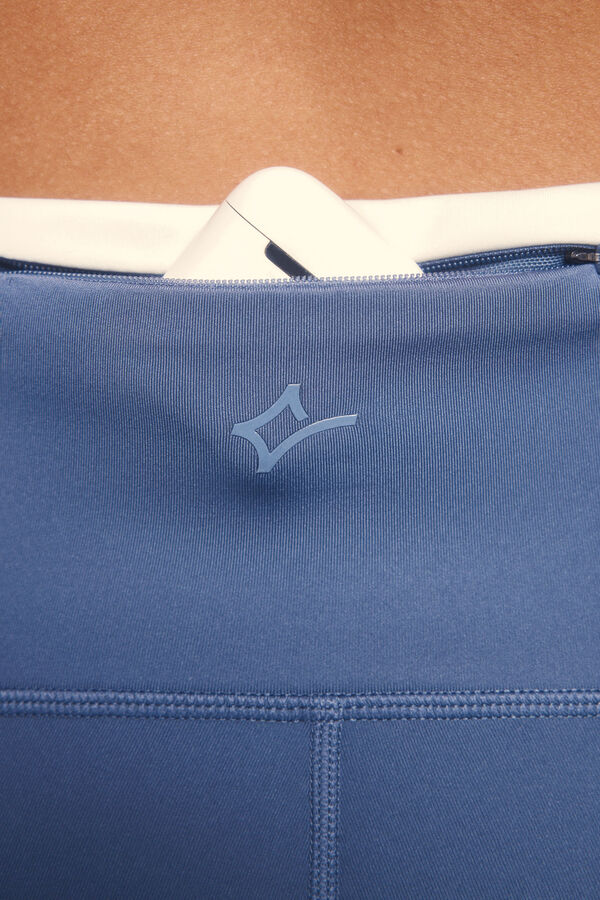 Dash and Stars Leggings 4D STRETCH crop azul azul