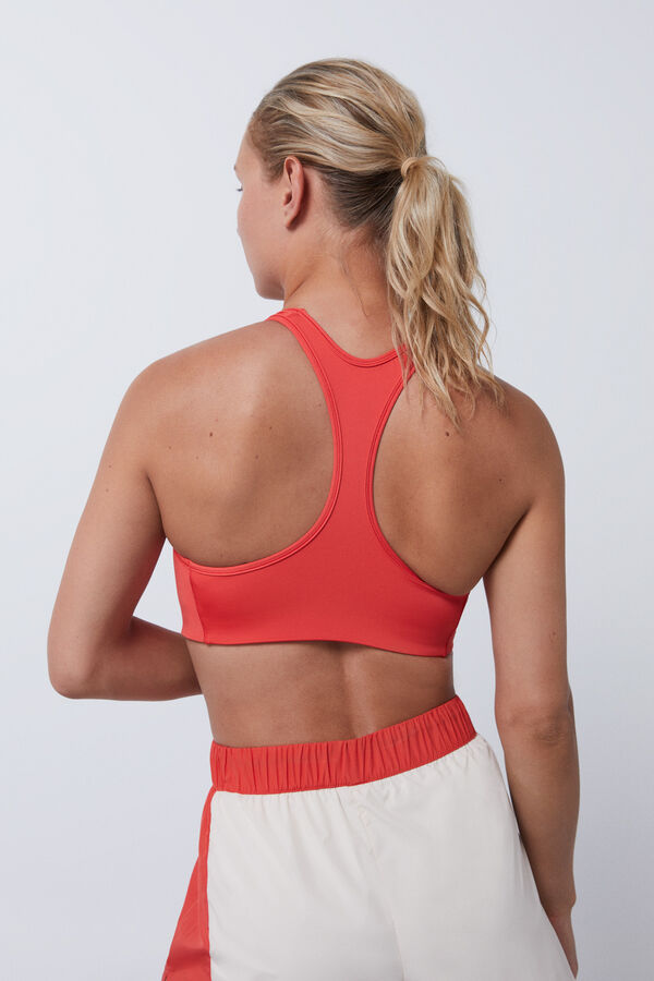 Dash and Stars Sujetador deportivo rojo 4D Stretch rojo